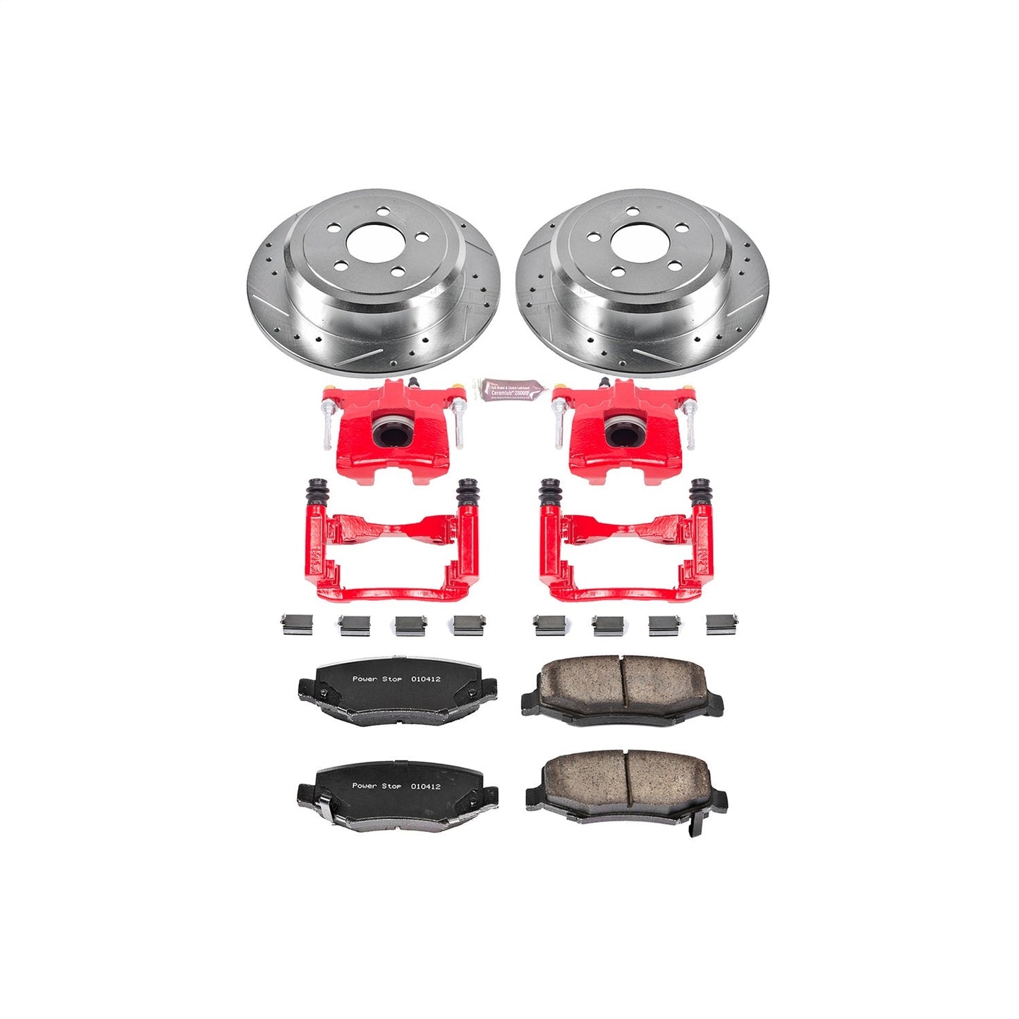 PowerStop Rear Z23 Evolution Sport Brake Kit w/ Calipers | Dodge Nitro (2007–2011) (KC3046A)