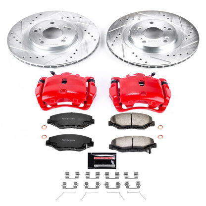 PowerStop Front Z36 Truck & Tow Brake Kit w/ Calipers | Honda Civic 2012–2015 (KC3055-36)