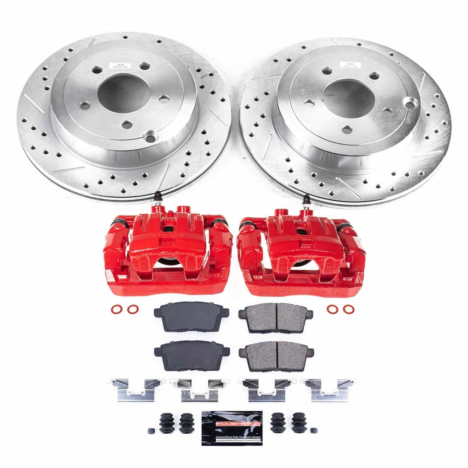 PowerStop Rear Z23 Evolution Sport Brake Kit w/ Calipers | Ford Edge (2007–2010) (KC3060)