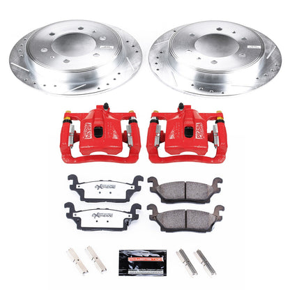 PowerStop Rear Z36 Truck & Tow Brake Kit w/ Calipers | Hummer H3 (2006–2010) (KC3067-36)
