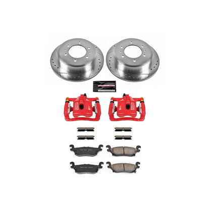 PowerStop Rear Z23 Evolution Sport Brake Kit w/ Calipers | Hummer H3 (2006–2010) (KC3067)