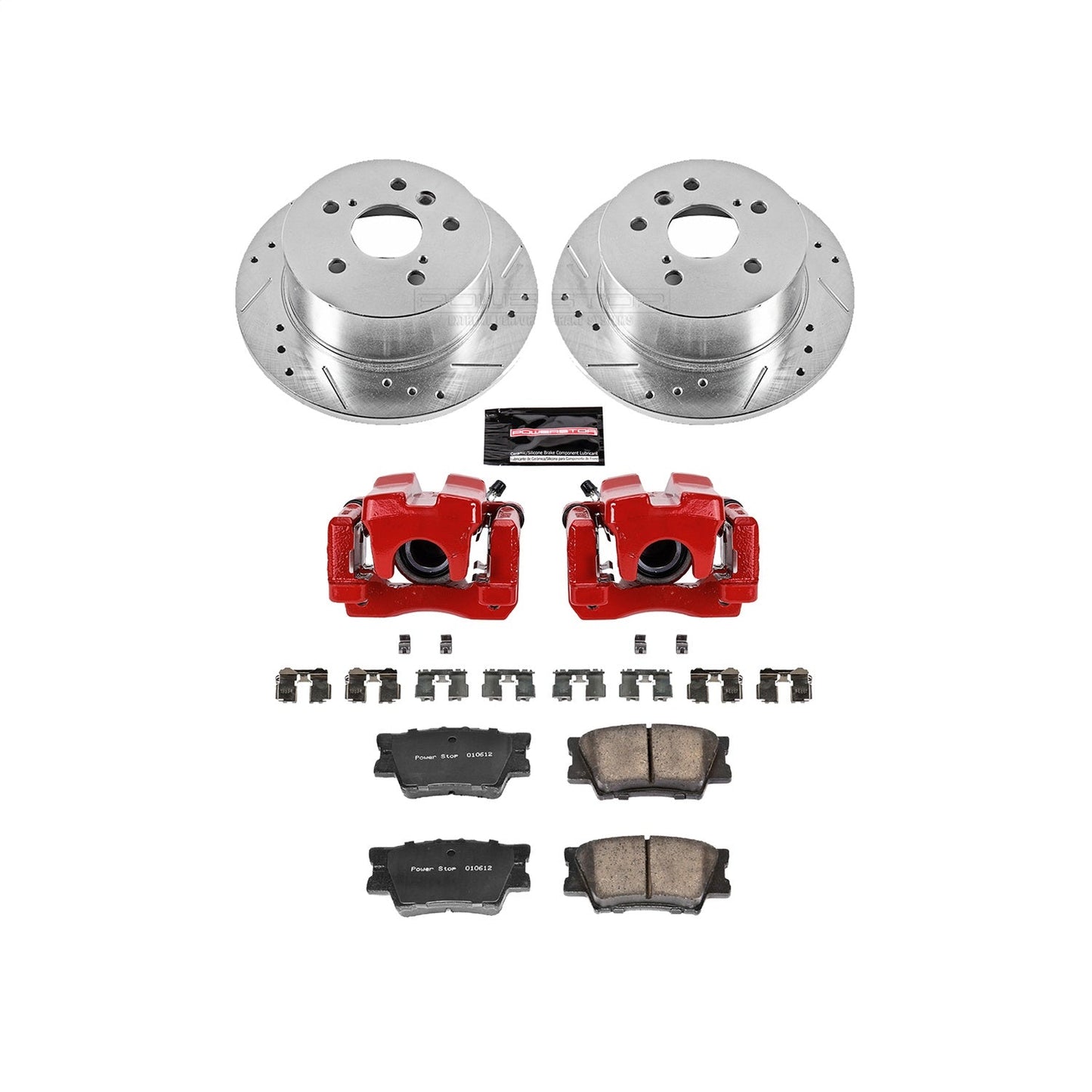 PowerStop Rear Z23 Evolution Sport Brake Kit w/ Calipers | Lexus ES350 (2007–2012) (KC3068)