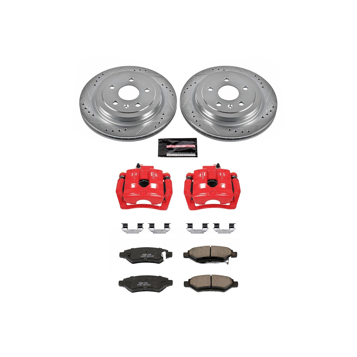 PowerStop Rear Z23 Evolution Sport Brake Kit w/ Calipers | Chevrolet Camaro (2010–2015) (KC3072)