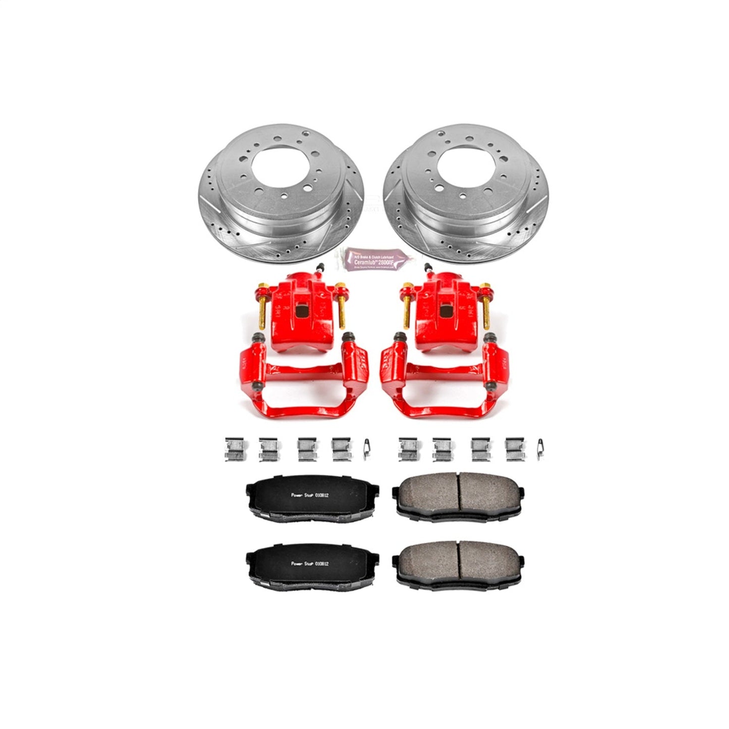 PowerStop Rear Z23 Evolution Sport Brake Kit w/ Calipers | Toyota Sequoia (2008–2019) (KC3073)