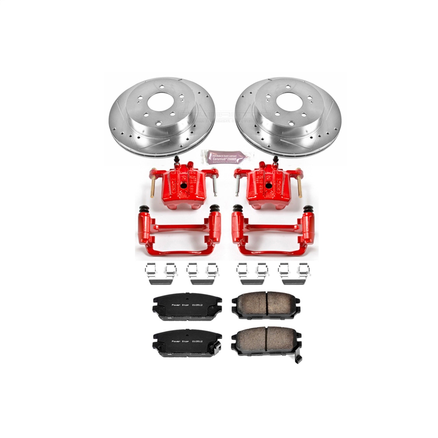 PowerStop Rear Z23 Evolution Sport Brake Kit w/ Calipers | Mitsubishi Eclipse (2006–2012) (KC3079)