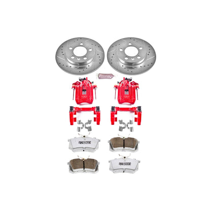 PowerStop Rear Z26 Street Warrior Brake Kit w/ Calipers | Audi TT Quattro (2000–2006) (KC3093-26)