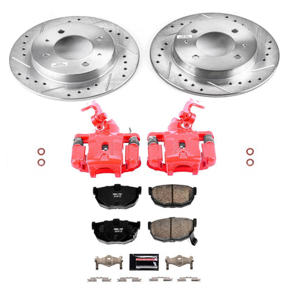 PowerStop Rear Z23 Evolution Sport Brake Kit w/Calipers | Hyundai Elantra (2001–2005) (KC3106)