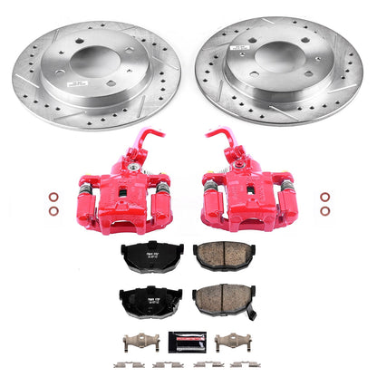 PowerStop Rear Z23 Evolution Sport Brake Kit w/ Calipers | Hyundai Elantra (2005–2006) (KC3106A)