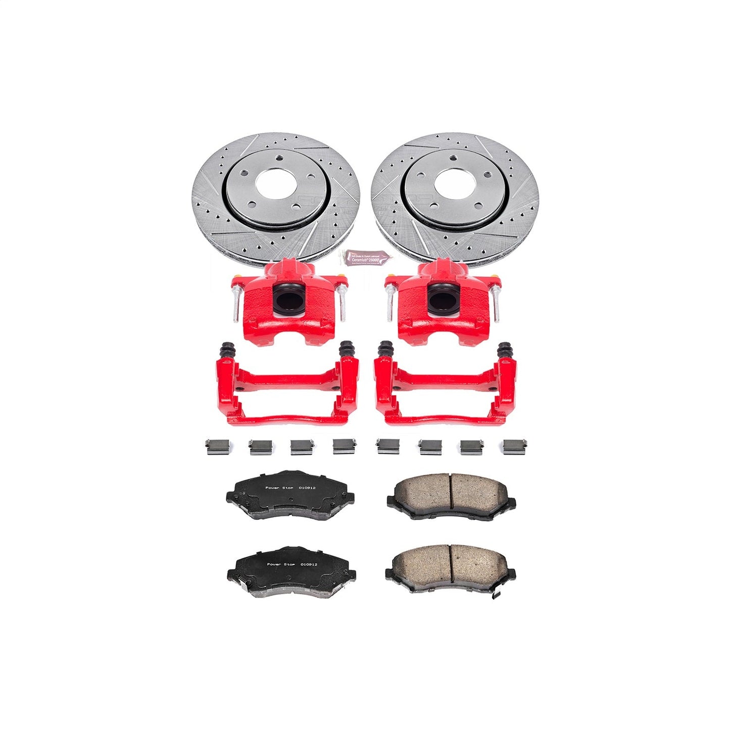 PowerStop Front Z23 Evolution Sport Brake Kit w/ Calipers | Chrysler Town & Country (2008–2016) (KC3118)