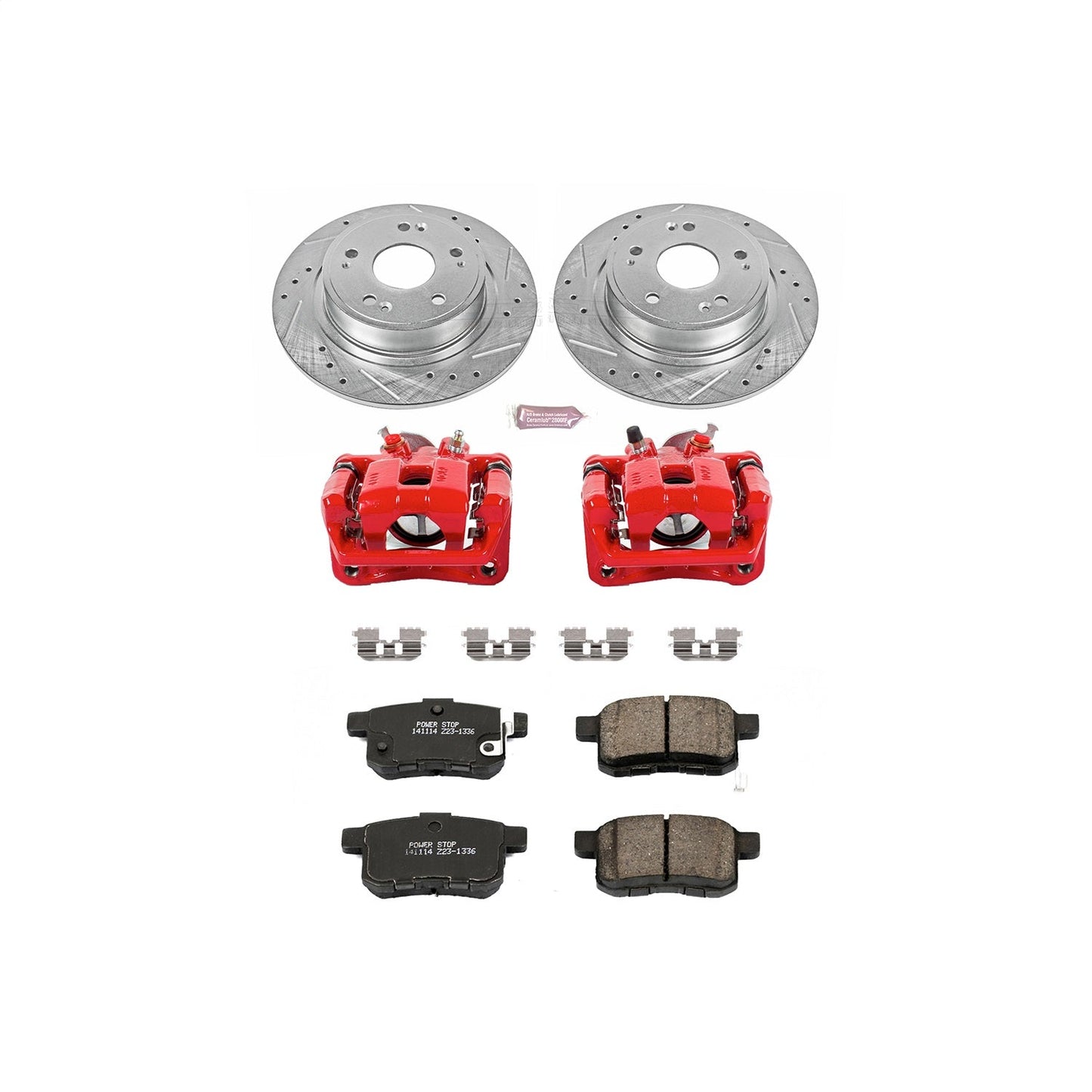 PowerStop Rear Z23 Evolution Sport Brake Kit w/ Calipers | Acura TSX (2009–2010) (KC3127)