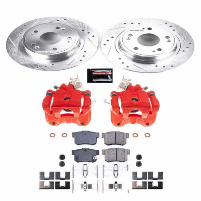 PowerStop Rear Z23 Evolution Sport Brake Kit w/ Calipers | Honda Accord (2005–2007) (KC3128)