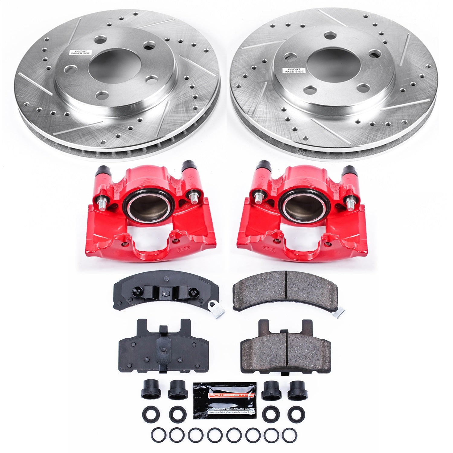 PowerStop Front Z23 Evolution Sport Brake Kit w/ Calipers | Cadillac DeVille (1990–1993) (KC3132)