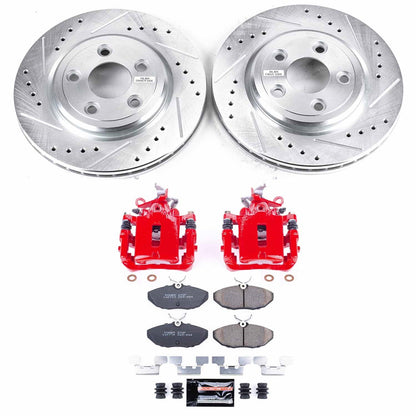 PowerStop Rear Z23 Evolution Sport Brake Kit w/Calipers | Jaguar S-Type (2003–2005) (KC3141)