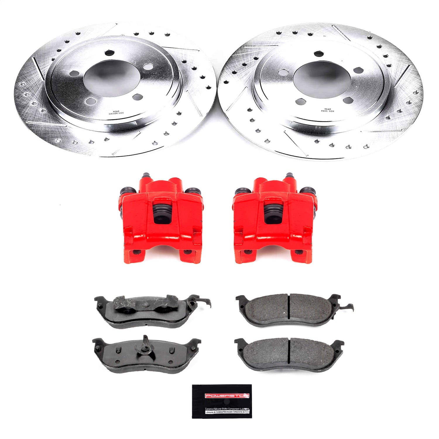 PowerStop Rear Z36 Truck & Tow Brake Kit w/ Calipers | Ford Explorer (2002–2005) (KC3150-36)