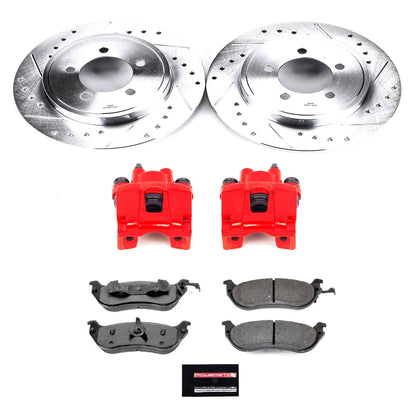 PowerStop Rear Z36 Truck & Tow Brake Kit w/ Calipers | Ford Explorer (2002–2005) (KC3150-36)