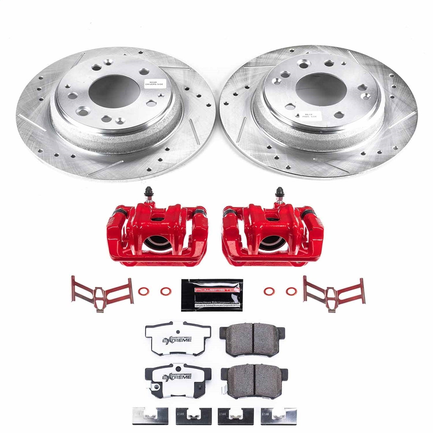 PowerStop Rear Z26 Street Warrior Brake Kit w/ Calipers | Acura Legend (1991–1995) (KC3153-26)