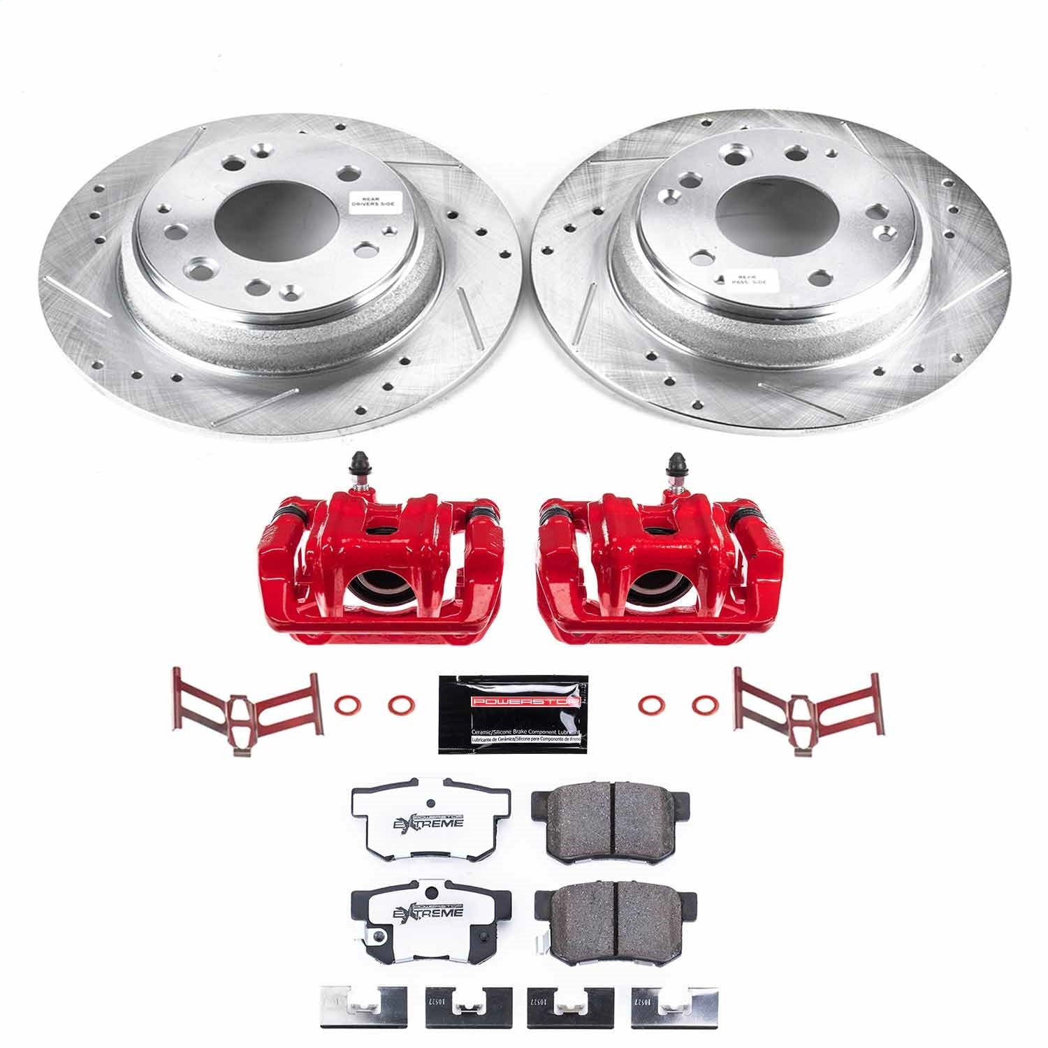 PowerStop Rear Z26 Street Warrior Brake Kit w/ Calipers | Acura Legend (1991–1995) (KC3153-26)