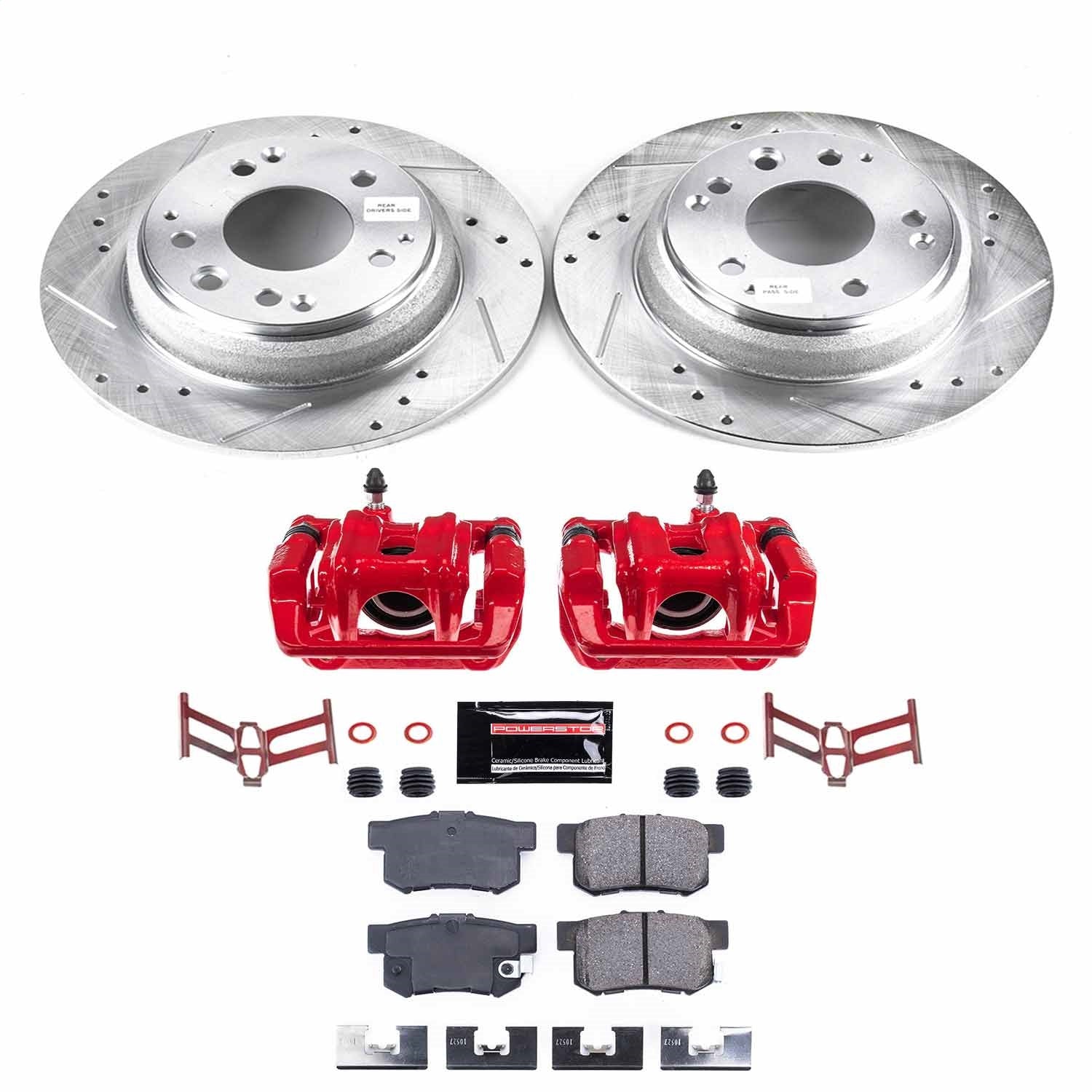 PowerStop Rear Z23 Evolution Sport Brake Kit w/ Calipers | Acura Legend (1991–1995) (KC3153)