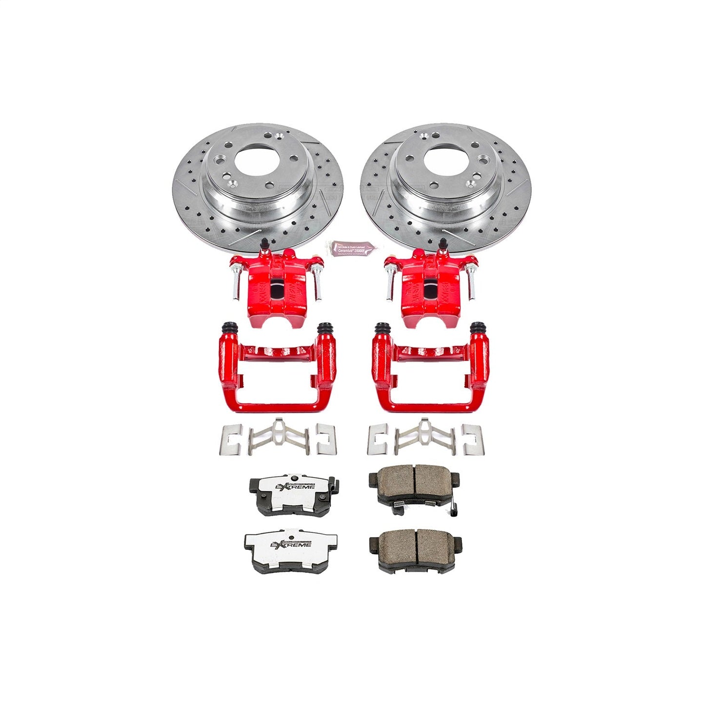 PowerStop Rear Z26 Street Warrior Brake Kit w/ Calipers | Acura RL (1999–2001) (KC3154-26)