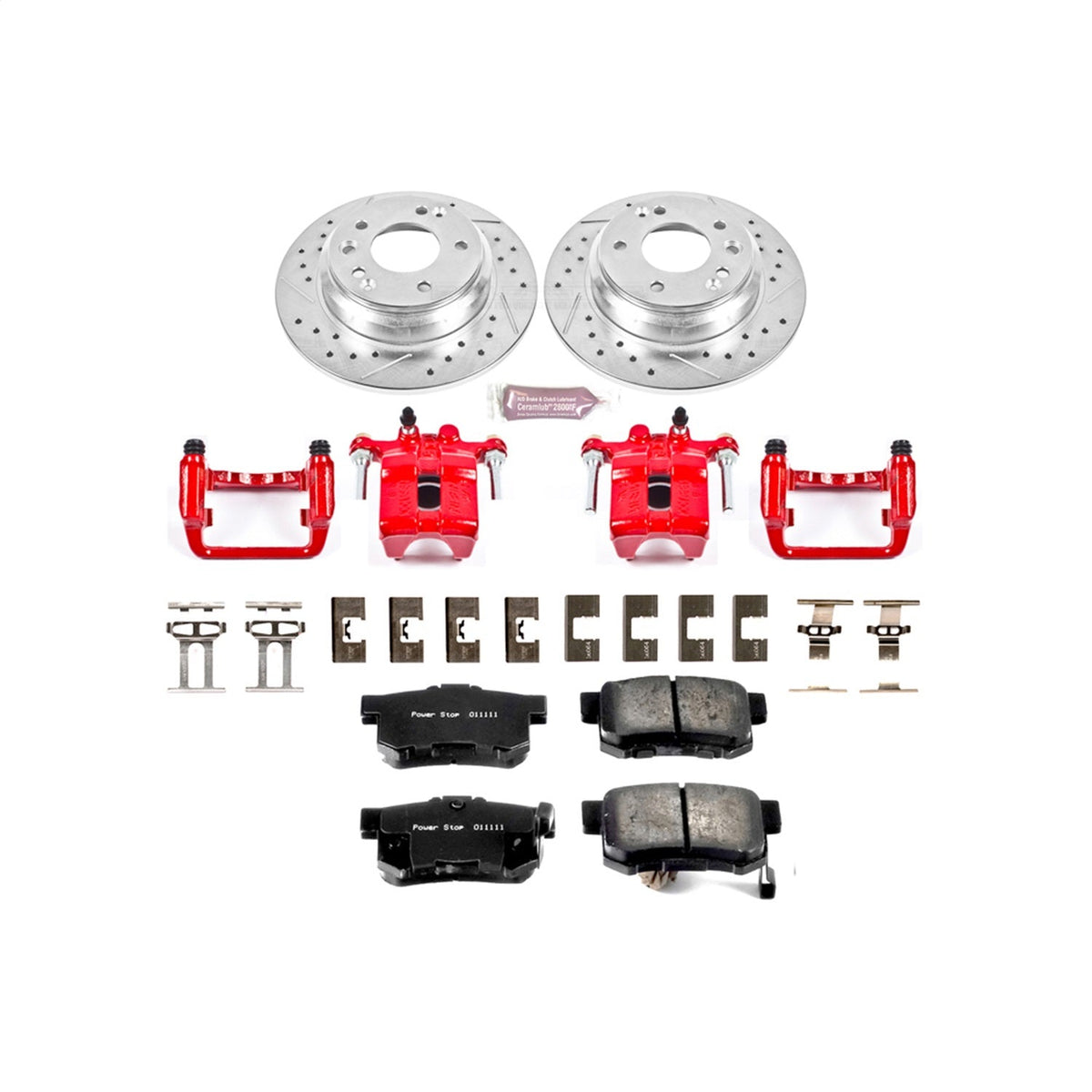 PowerStop Rear Z23 Evolution Sport Brake Kit w/ Calipers | Acura RL (1999–2001) (KC3154)
