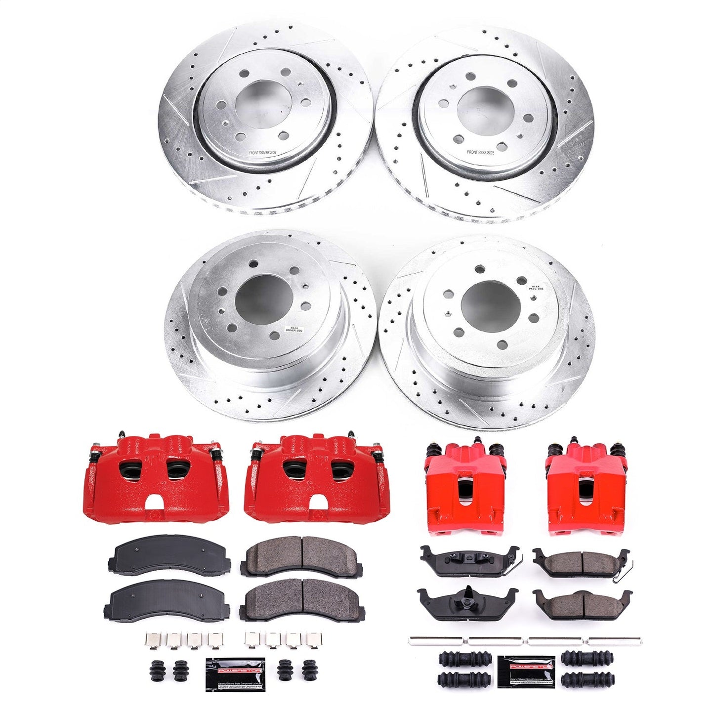 PowerStop Front & Rear Z23 Evolution Sport Brake Kit w/ Calipers | Ford F-150 (2010–2011) (KC3166)