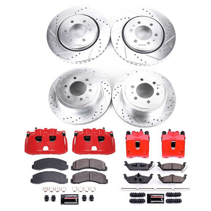 PowerStop Front & Rear Z23 Evolution Sport Brake Kit w/ Calipers | Ford F-150 (2010–2011) (KC3166)