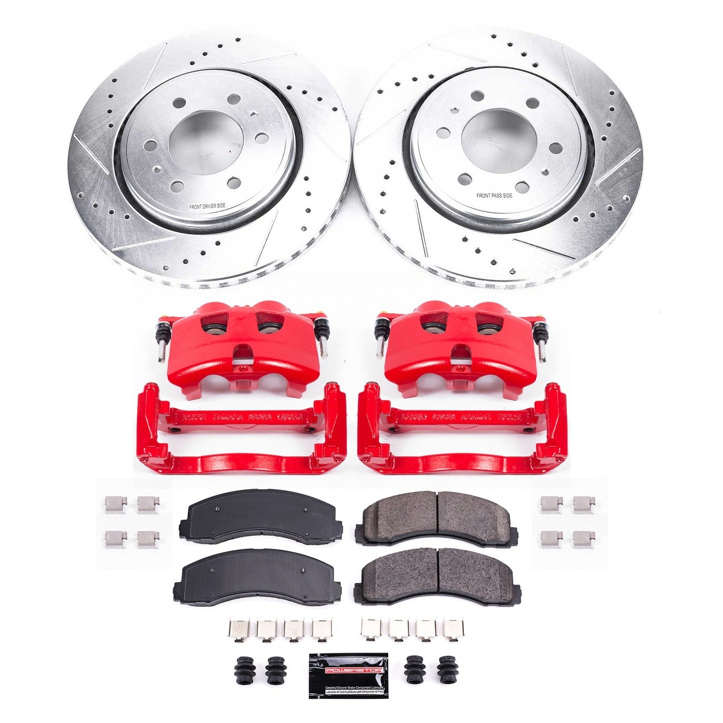 PowerStop Front Z23 Evolution Sport Brake Kit w/ Calipers | Ford F-150 2012–2019 (KC3167A)