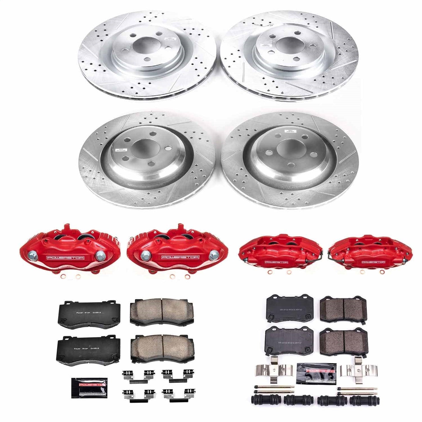 PowerStop Front & Rear Z23 Evolution Sport Brake Kit w/Calipers | Chrysler 300 (2005–2010) (KC4023)