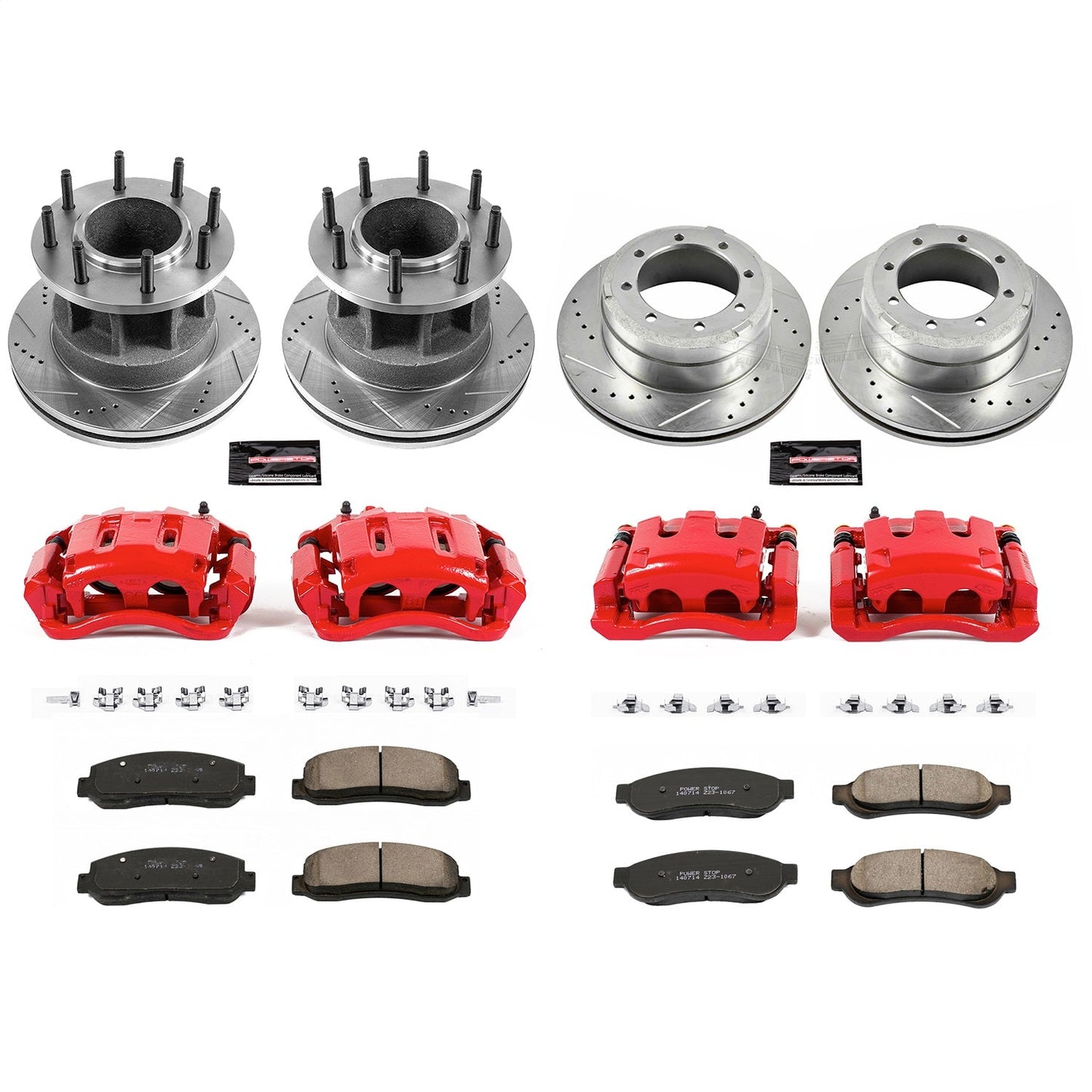 PowerStop Front & Rear Z23 Evolution Kit w/ Calipers | Ford F-350 Super Duty (2007–2010) (KC4032)