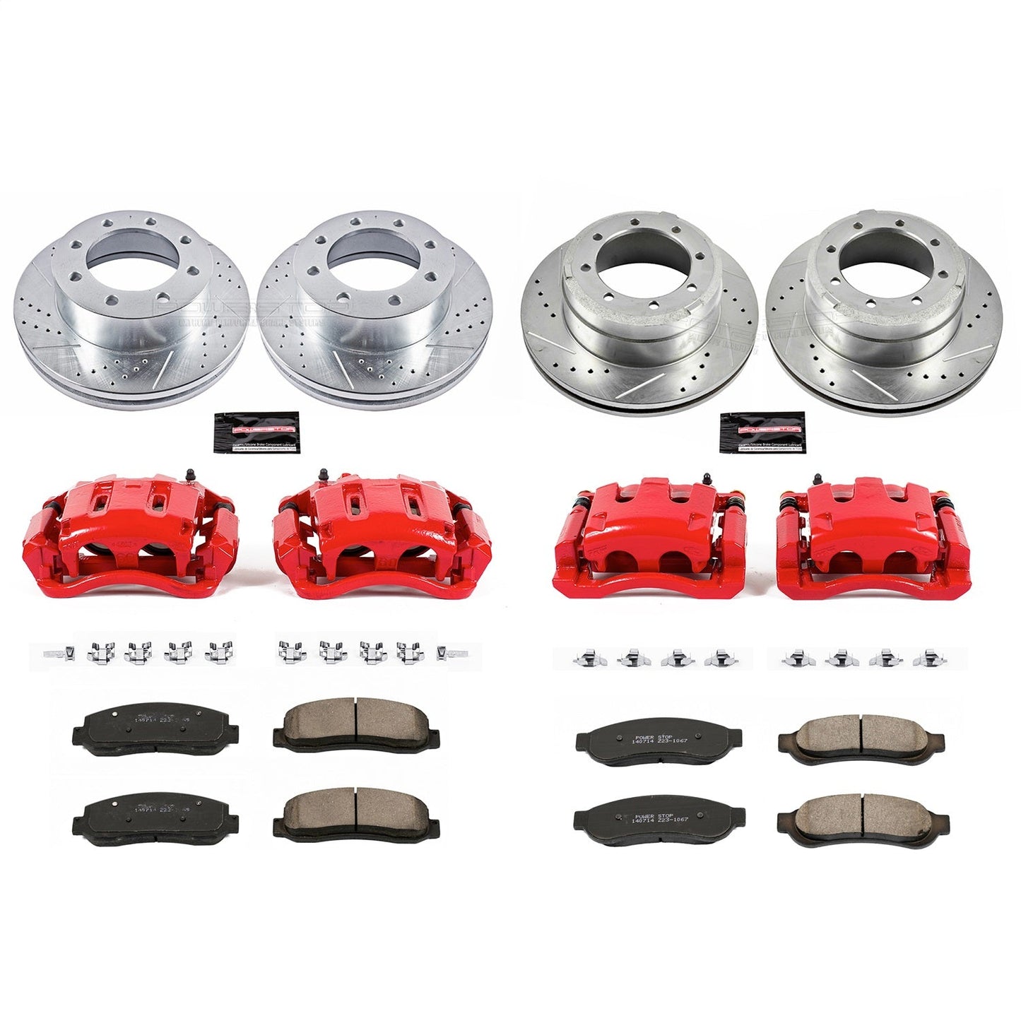 PowerStop Front & Rear Z23 Evolution Kit w/ Calipers | Ford F-350 Super Duty (2005–2010) (KC4033)