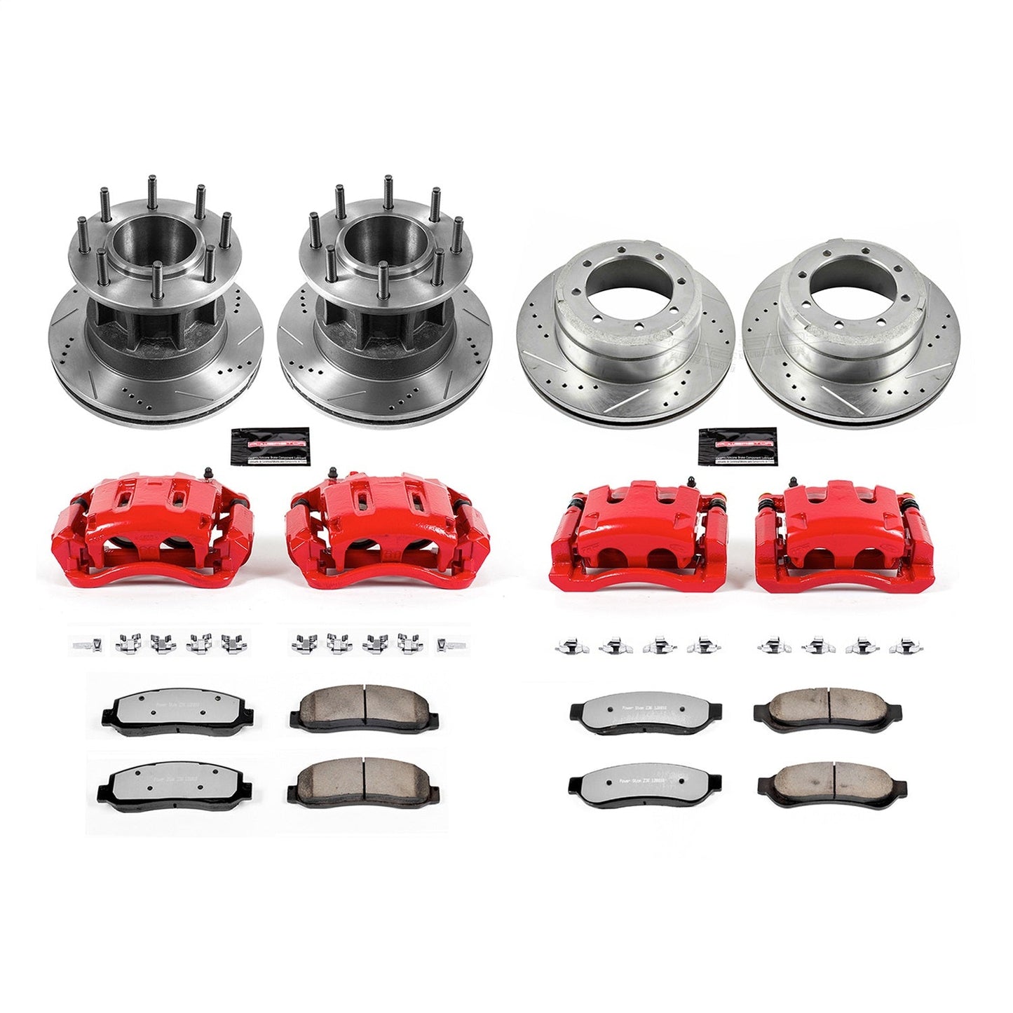 PowerStop Front and Rear Z36 Truck & Tow Kit w/ Calipers | Ford F-350 Super Duty (2005–2007) (KC4034-36)