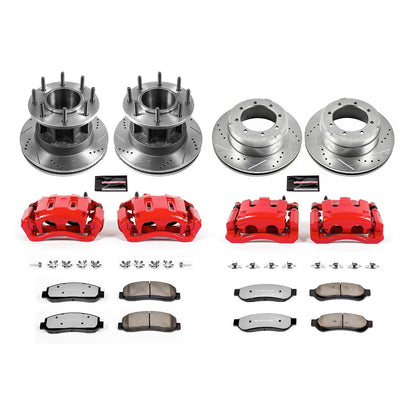 PowerStop Front and Rear Z36 Truck & Tow Kit w/ Calipers | Ford F-350 Super Duty (2005–2007) (KC4034-36)