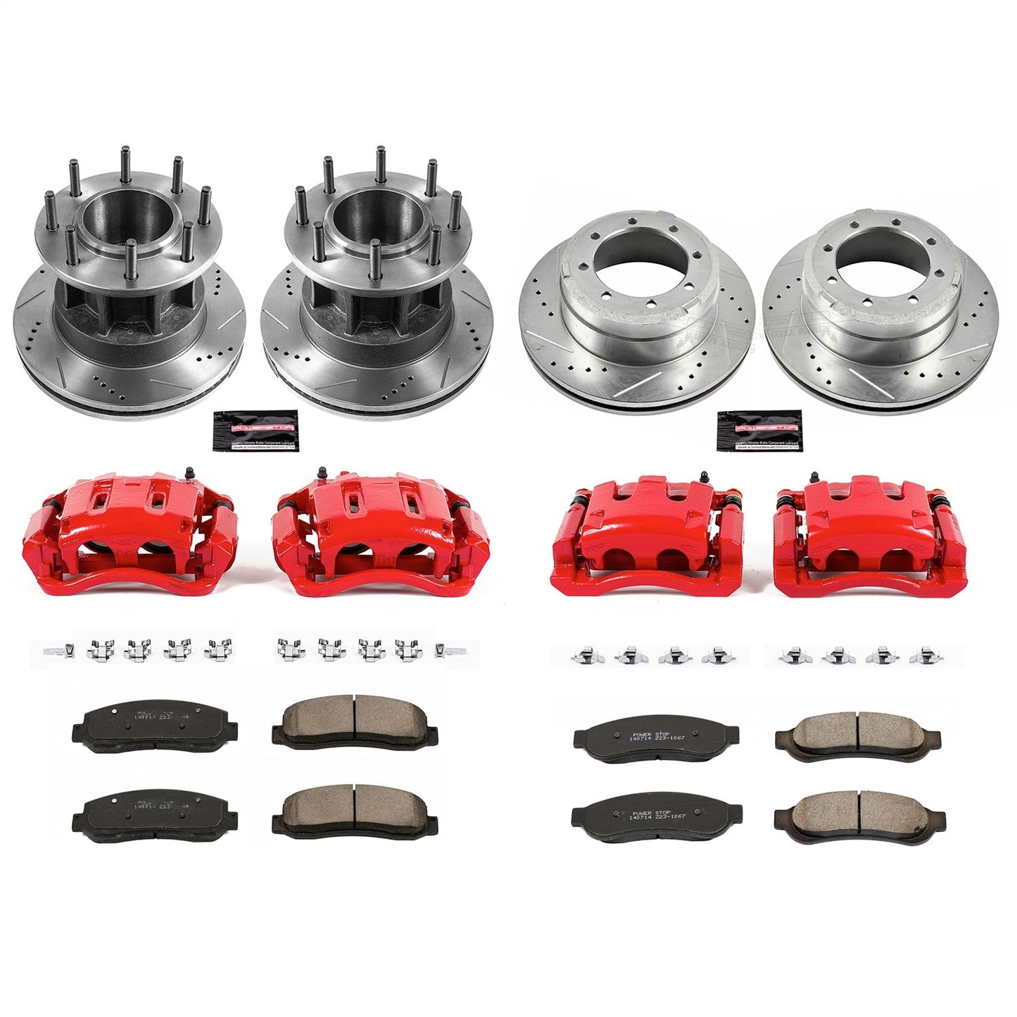 PowerStop Front and Rear Z23 Evolution Kit w/ Calipers | Ford F-350 Super Duty (2005–2007) (KC4034)