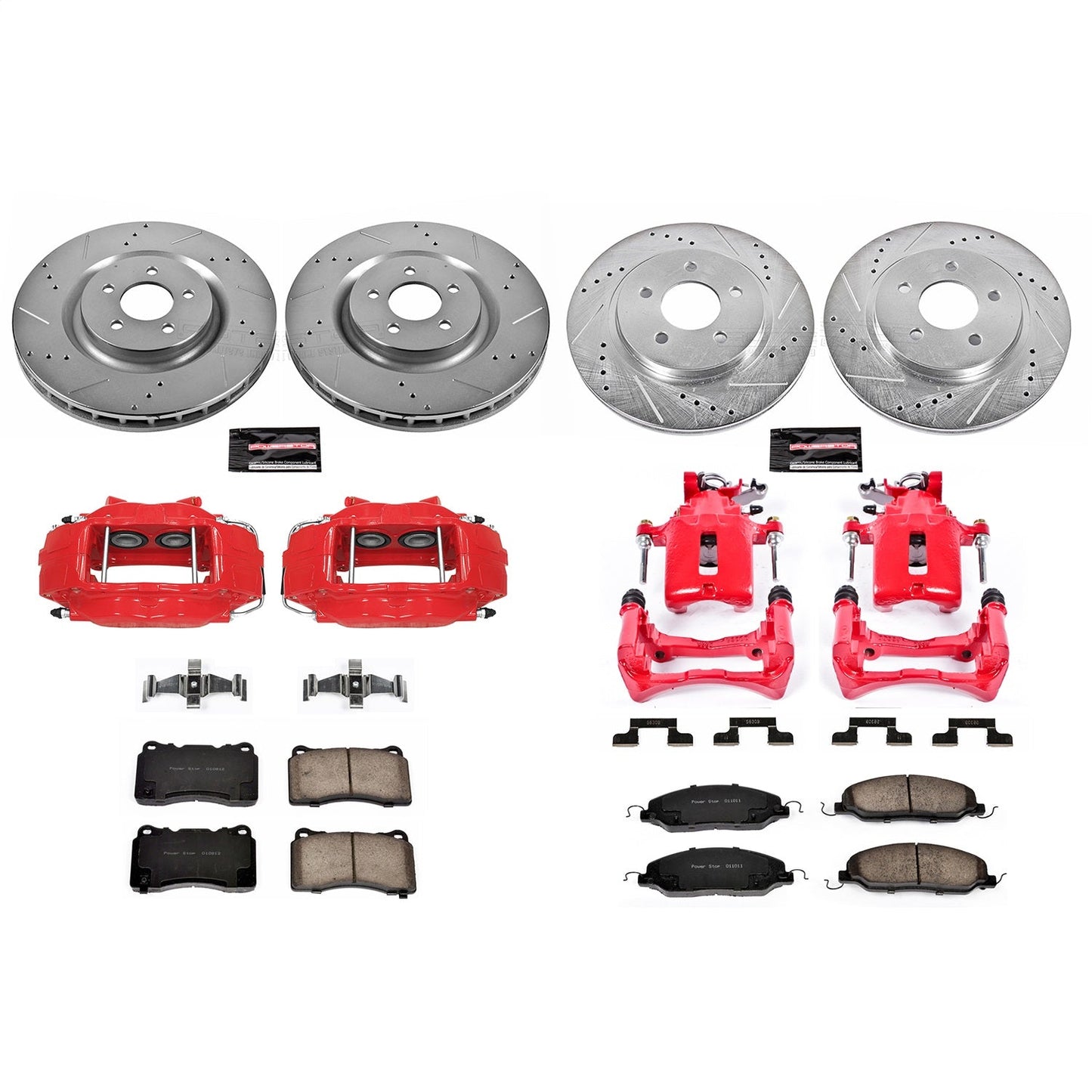 PowerStop Front & Rear Z23 Evolution Sport Brake Kit w/ Calipers | Ford Mustang (2007–2011) (KC4042)