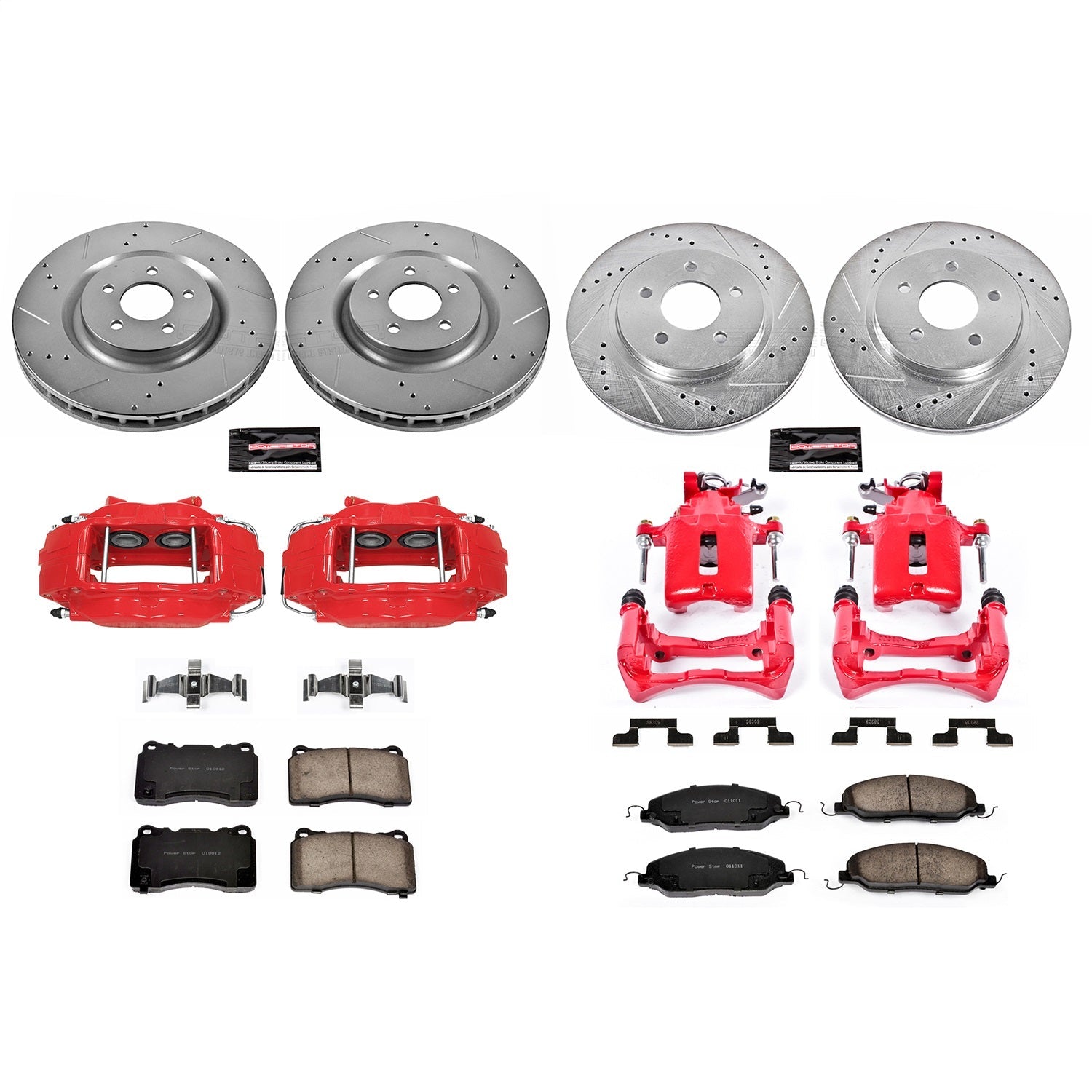 PowerStop Front & Rear Z23 Evolution Sport Brake Kit w/ Calipers | Ford Mustang (2007–2011) (KC4042)