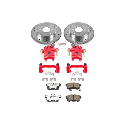 PowerStop Rear Z26 Street Warrior Brake Kit w/ Calipers | Honda Prelude (1992–1996) (KC407-26)