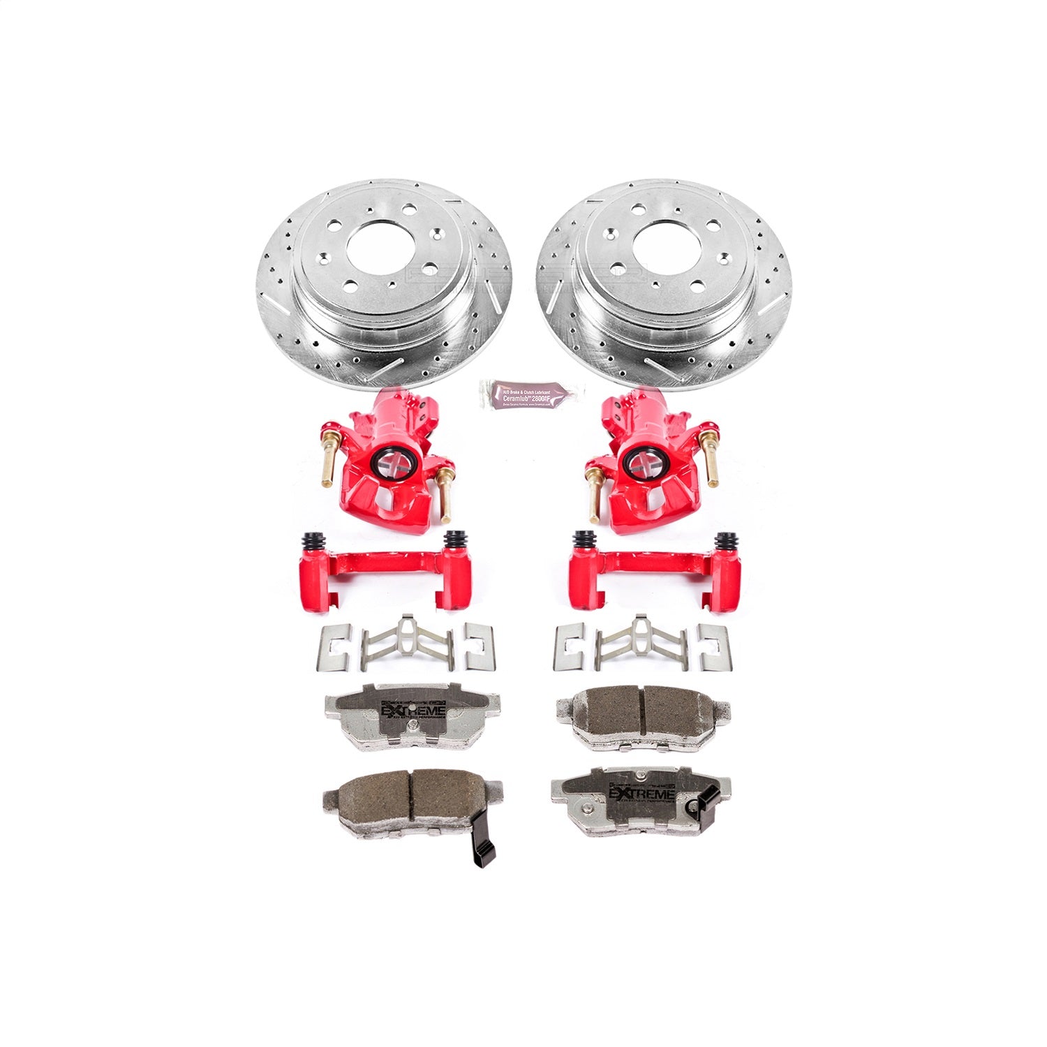 PowerStop Rear Z26 Street Warrior Brake Kit w/ Calipers | Acura Integra 1994–2001 (KC408-26)