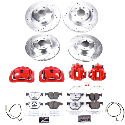 PowerStop Front and Rear Z26 Street Kit w/ Calipers | BMW 335i (2007–2009) (KC4094-26)