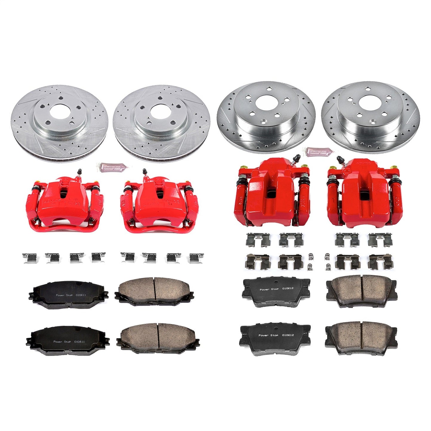PowerStop Front & Rear Z23 Evolution Sport Brake Kit w/ Calipers | Toyota RAV4 (2006–2012) (KC4101)