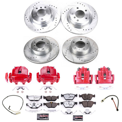 PowerStop Front & Rear Z26 Street Warrior Brake Kit w/ Calipers | BMW 328i (2007) (KC4103-26)