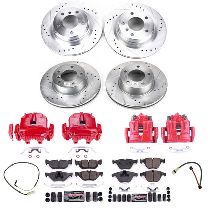 PowerStop Front & Rear Z23 Evolution Sport Brake Kit w/ Calipers | BMW 328i (2007) (KC4103)