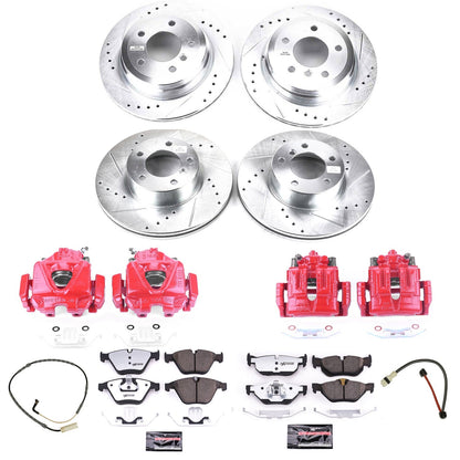 PowerStop Front & Rear Z26 Street Warrior Brake Kit w/ Calipers | BMW 328i xDrive (2009–2010) (KC4105-26)