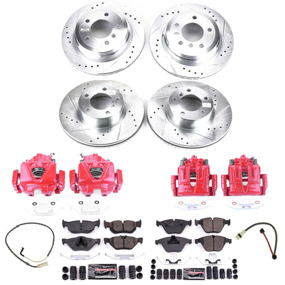 PowerStop Front & Rear Z23 Evolution Sport Brake Kit w/ Calipers | BMW 328i xDrive (2009–2010) (KC4105)