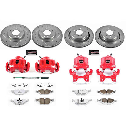 PowerStop Front & Rear Z26 Street Warrior Brake Kit w/ Calipers | BMW M3 (1995–1999) (KC4229-26)