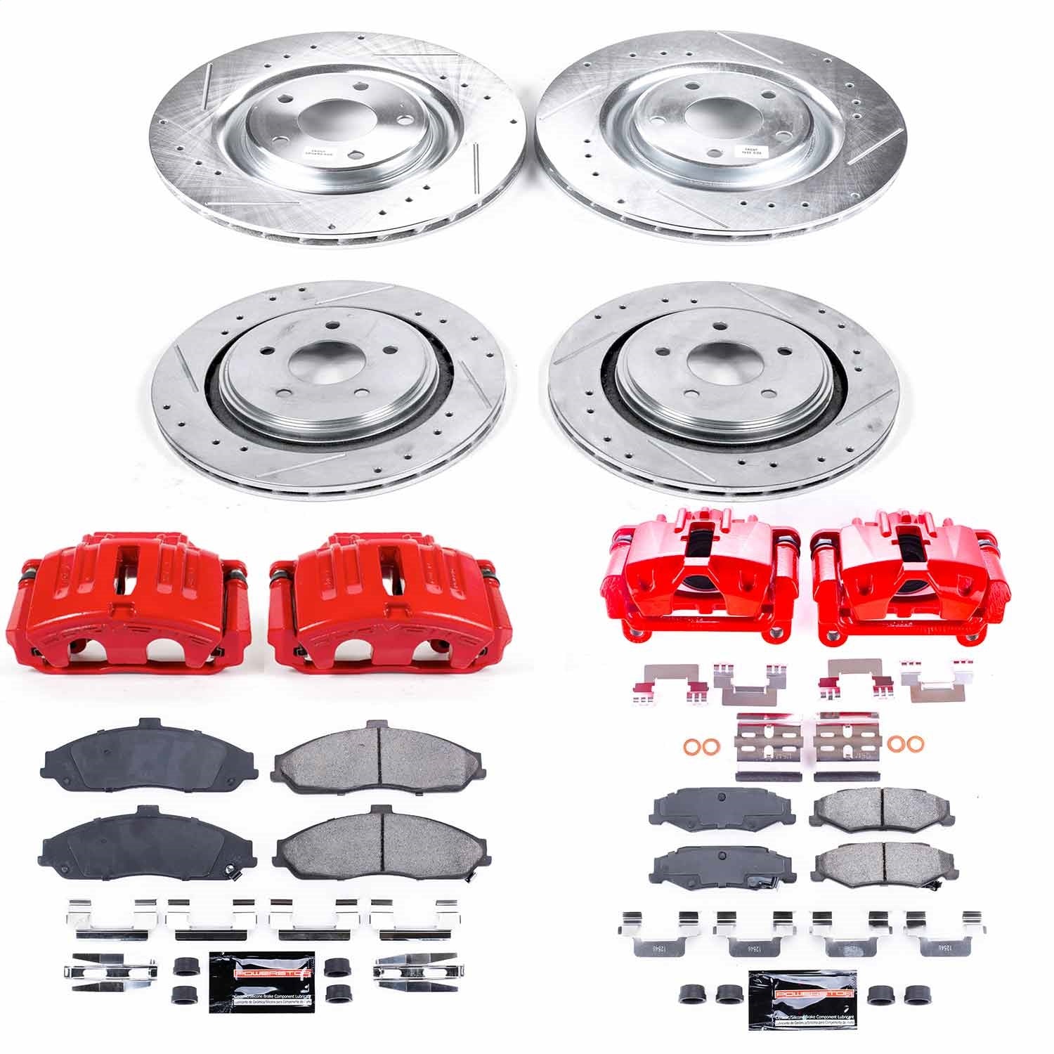 PowerStop Front & Rear Z23 Evolution Kit w/ Calipers | Chevrolet Corvette (2005–2013) (KC4400)