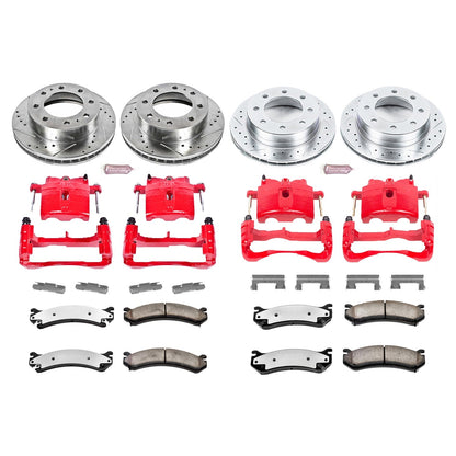 PowerStop Front and Rear Z36 Truck & Tow Kit w/ Calipers | GMC Sierra 2500 HD (2004) (KC4423-36)