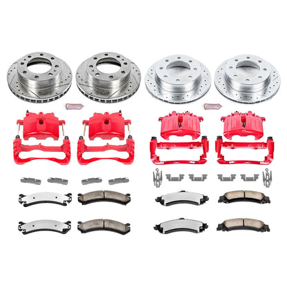 PowerStop Front and Rear Z36 Truck & Tow Kit w/ Calipers | GMC Sierra 1500 HD (2005) (KC4454-36)