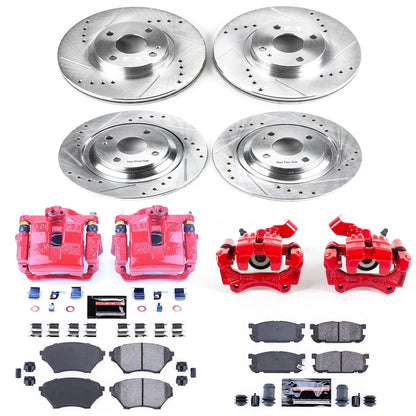 PowerStop Front & Rear Z23 Evolution Sport Brake Kit w/ Calipers | Mazda Miata (2001–2005) (KC4468)