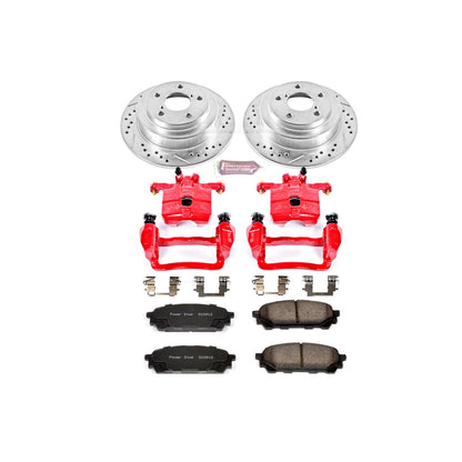 PowerStop Rear Z23 Evolution Sport Brake Kit w/ Calipers | Saab 9-2X (2005–2006) (KC447)