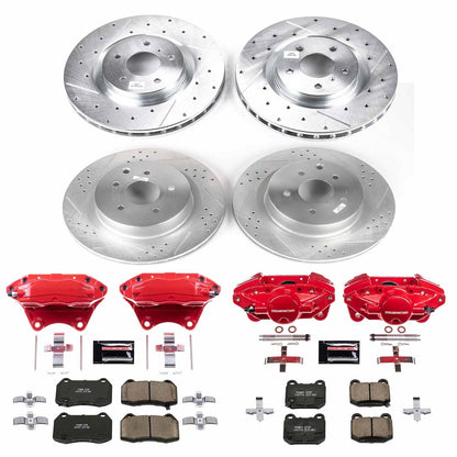 PowerStop Front & Rear Z23 Evolution Sport Brake Kit w/ Calipers | Infiniti G35 (2003–2004) (KC4488A)